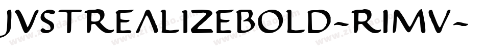 JustRealizeBold-R1Mv字体转换