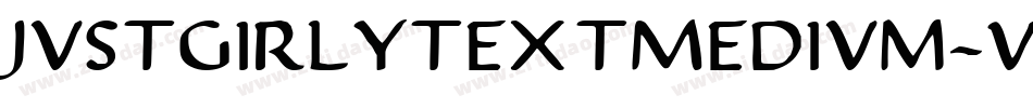 JustgirlytextMedium-7ZmE字体转换