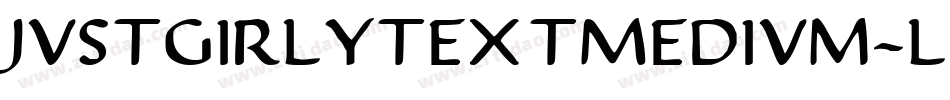 JustgirlytextMedium-lEwq字体转换