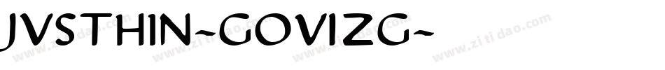 Justhin-GO6ZG字体转换