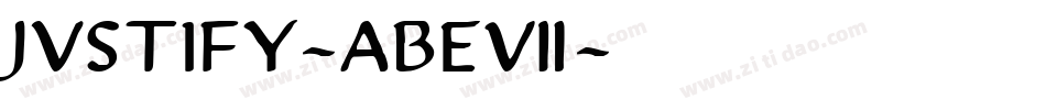 Justify-ABe7字体转换