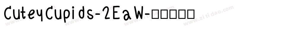 CuteyCupids-2EaW字体转换
