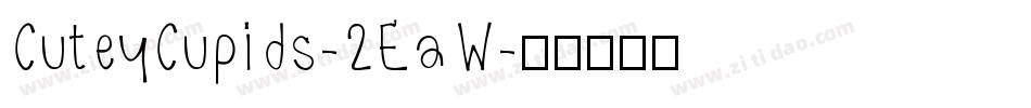 CuteyCupids-2EaW字体转换