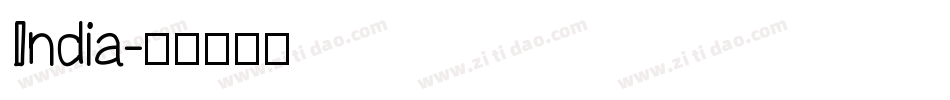 India字体转换