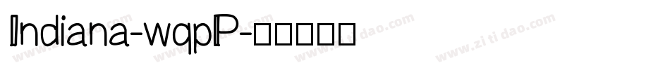 Indiana-wqpP字体转换