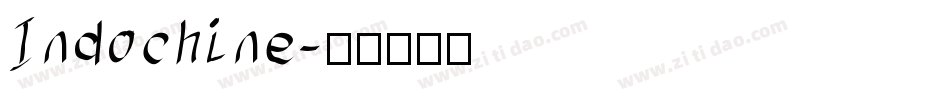 Indochine字体转换