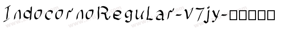 IndocornoRegular-v7jy字体转换
