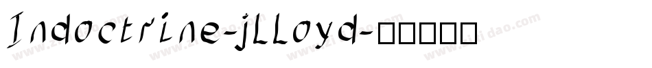 Indoctrine-jlloyd字体转换