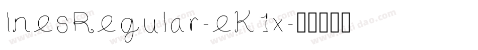 InesRegular-eK1x字体转换