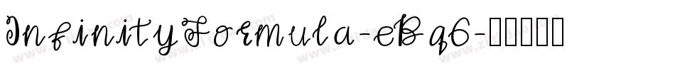 InfinityFormula-eBq6字体转换