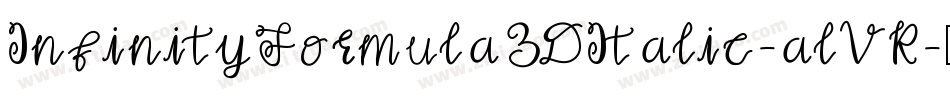 InfinityFormula3DItalic-alVR字体转换