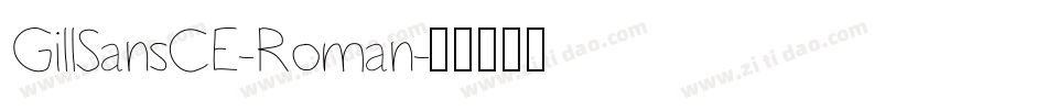 GillSansCE-Roman字体转换
