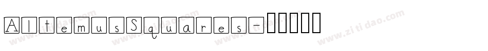 AltemusSquares字体转换