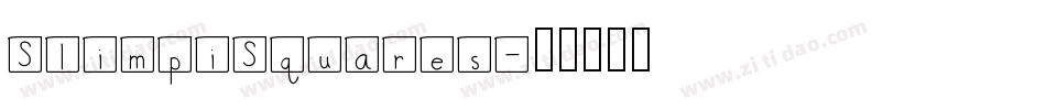 SlimpiSquares字体转换