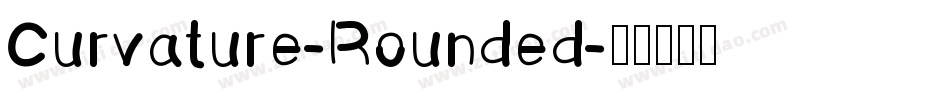 Curvature-Rounded字体转换