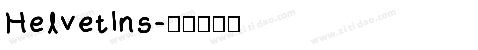 HelvetIns字体转换