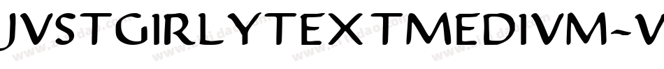 JustgirlytextMedium-7ZmE字体转换