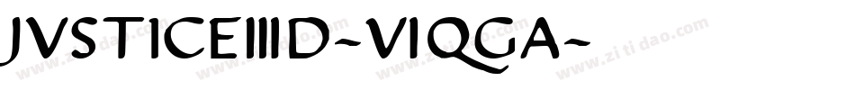 Justice3D-6qGA字体转换