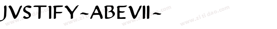 Justify-ABe7字体转换