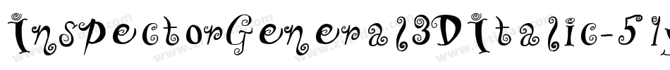InspectorGeneral3DItalic-51y2j字体转换