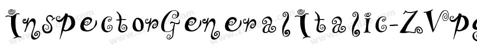 InspectorGeneralItalic-ZVpgK字体转换