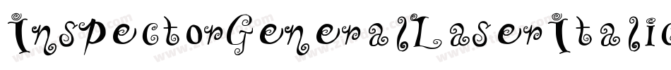InspectorGeneralLaserItalic-x3RwR字体转换