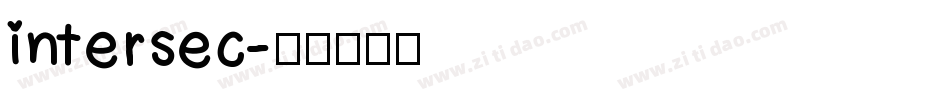intersec字体转换