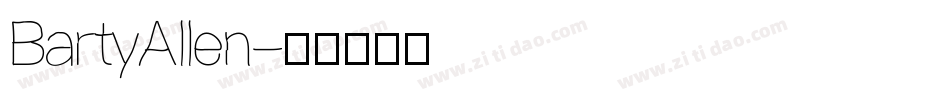 BartyAllen字体转换