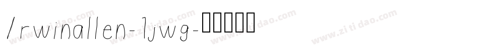 Irwinallen-1jwg字体转换