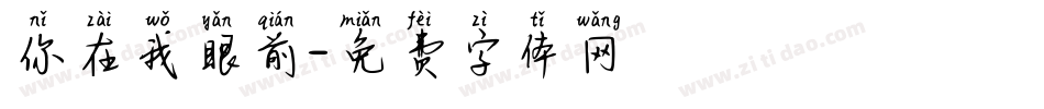 你在我眼前字体转换