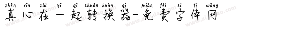 真心在一起转换器字体转换