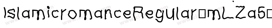 IslamicromanceRegular-mLZa5字体转换