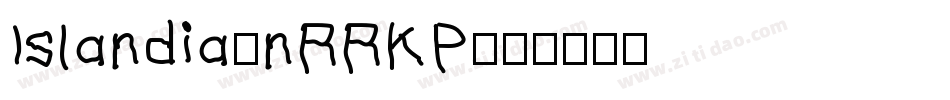 Islandia-nRRKP字体转换