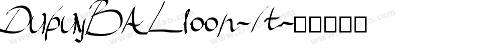 DupuyBALloon-It字体转换