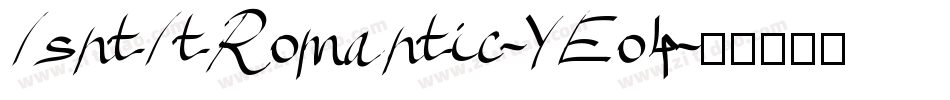IsntItRomantic-YEo4字体转换