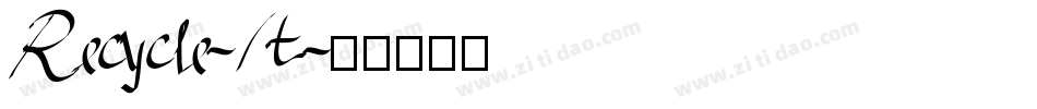Recycle-It字体转换