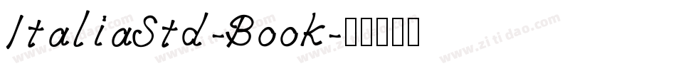 ItaliaStd-Book字体转换