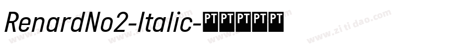 RenardNo2-Italic字体转换