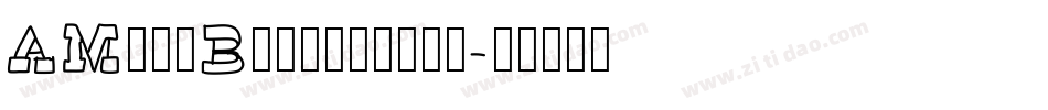 AManoBoldensada字体转换