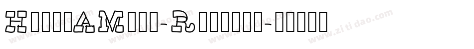 HechoAMano-Regular字体转换