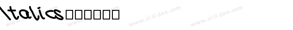 Italics字体转换