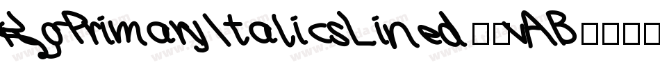 KgPrimaryItalicsLined-9vAB字体转换