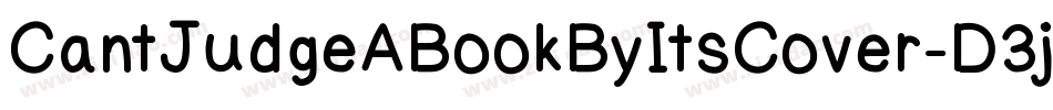 CantJudgeABookByItsCover-D3j9字体转换