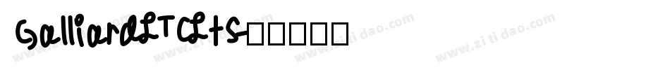GalliardITCItS字体转换