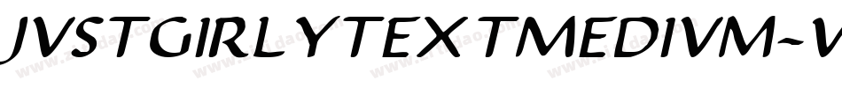 JustgirlytextMedium-7ZmE字体转换