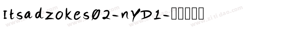Itsadzokes02-nYD1字体转换