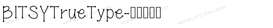 BITSYTrueType字体转换