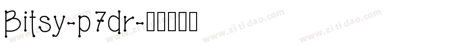 Bitsy-p7dr字体转换