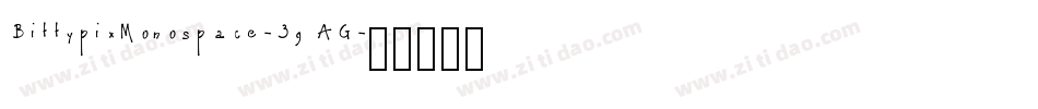 BittypixMonospace-3gAG字体转换