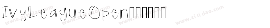 IvyLeagueOpen字体转换